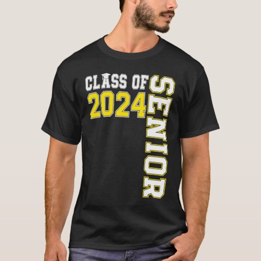 Class of 2024 Senior 24 High School Graduation Par T-shirt (Voorkant)