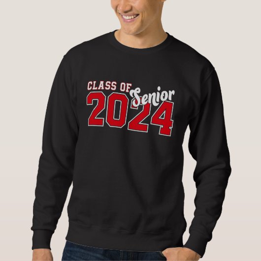 Class of 2024 Senior 24 High School Graduation Par Trui (Voorkant)