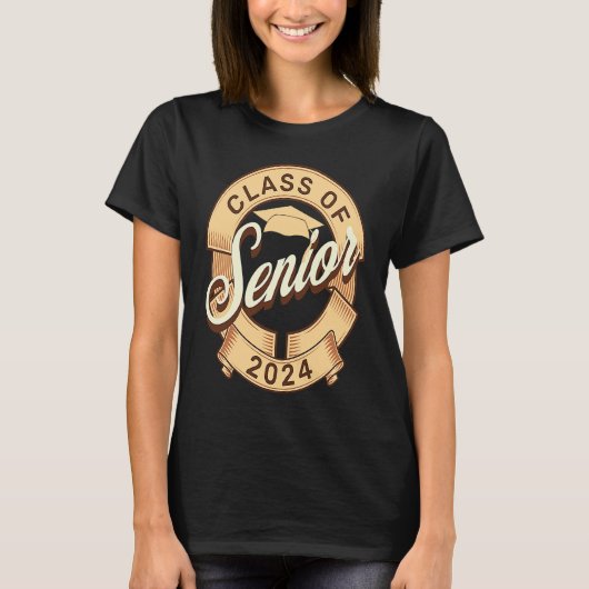 Class of 2024 Senior Graduation Senior Class of 20 T-shirt (Voorkant)