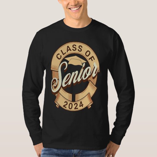 Class of 2024 Senior Graduation Senior Class of 20 T-shirt (Voorkant)