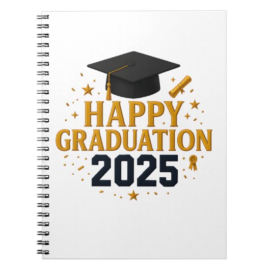 Class of 2025 Celebration Tee – Wear Your Pride! Notitieboek (Voorkant)