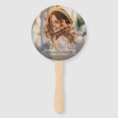 class of 2025, graduation modern thank you photo handwaaier (Achterkant)