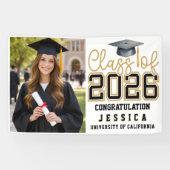 Class of 2025 Graduation Personalized Spandoek (Horizontaal)