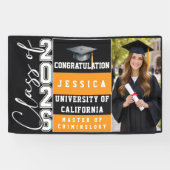 Class of 2025 Graduation Personalized Spandoek (Horizontaal)
