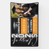 Class of 2025 Graduation Personalized Spandoek (Verticaal)