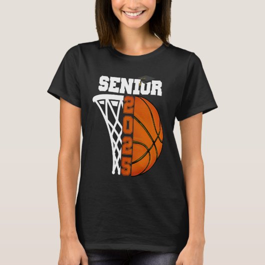 Class of 2025 Senior 25 Basketball High School Gra T-shirt (Voorkant)