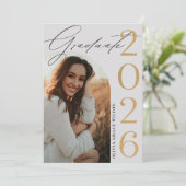 Class of 2026 Arch Photo Graduation Party Kaart (Staand voorkant)