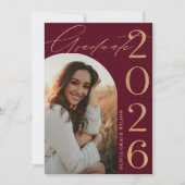 Class of 2026 Arch Photo Graduation Party Kaart (Voorkant)