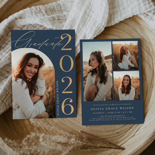 Class of 2026 Arch Photo Graduation Party Kaart