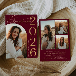 Class of 2026 Arch Photo Graduation Party Kaart