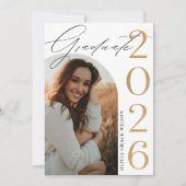 Class of 2026 Arch Photo Graduation Party Kaart (Voorkant)