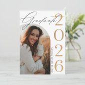 Class of 2026 Arch Photo Graduation Party Kaart (Staand voorkant)