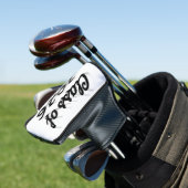 Class of 2026 black script graduation  golfheadcover (Insitu)