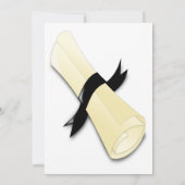 Class of 2026 black text graduation photo kaart (Achterkant)