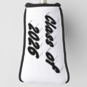 Class of 2026 black typography graduation  golfheadcover (Draai 90)