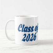 Class of 2026 blue text graduation koffiemok (Links)