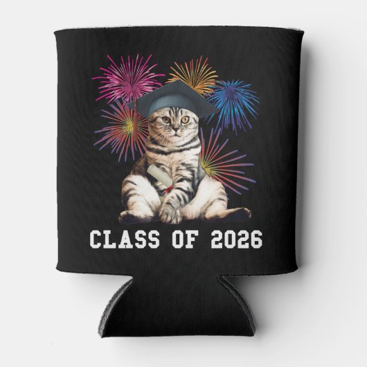 Class Of 2026 Cat Lover Blikjeskoeler (Voorkant)