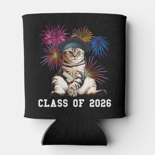 Class Of 2026 Cat Lover Blikjeskoeler (Achterkant)