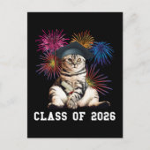 Class Of 2026 Cat Lover Briefkaart (Voorkant)