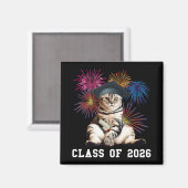 Class Of 2026 Cat Lover Magneet (Voorkant / Achterkant)