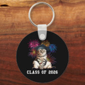 Class Of 2026 Cat Lover Sleutelhanger (Voorkant)