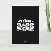 Class of 2026 Cheer Graduation It’s Go Time Quote Kaart (Achterkant)