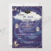 Class of 2026 Die Cut Graduation Invitation Custom Kaart (Voorkant)