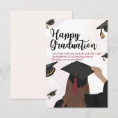 Class of 2026 Female Graduate Congratulations Card Kaart (Voorkant / Achterkant)