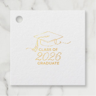 Class of 2026 Gold Foil Tag / Etiqueta Graduación