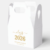 Class of 2026 Gold Script Graduation Bedankdoosjes (Geopend)