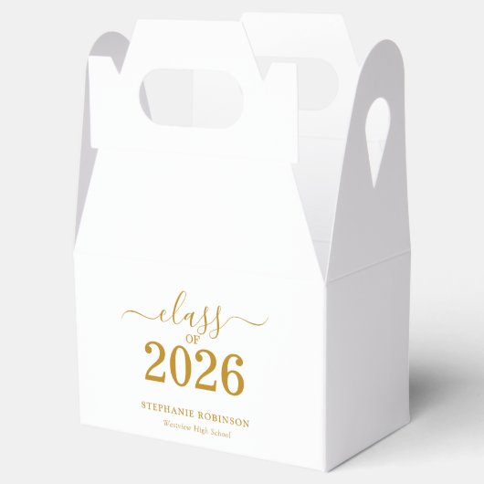 Class of 2026 Gold Script Graduation   Bedankdoosjes (Geopend)