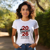 Class of 2026 Grad Cap | Graduate Maroon T-shirt