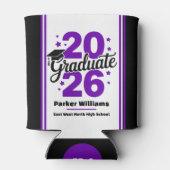 Class of 2026 Grad Cap | Graduate Purple Cooler (Achterkant)