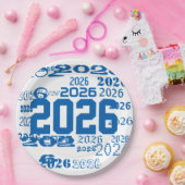 Class Of 2026 Grad Pattern Graduation Year Papieren Bordje (Feest)