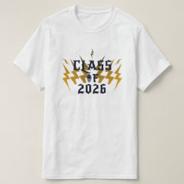 Class Of 2026 Graduate Cool Lightning Rocker White T-shirt