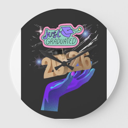 Class of 2026 Graduate Shirt – Senior 2026  Grote Klok (Voorkant)