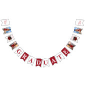 Class of 2026 Graduation Banner in Red and White  (Alle)