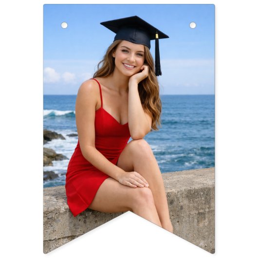 Class of 2026 Graduation Banner in Red and White  (Tweede vlag)