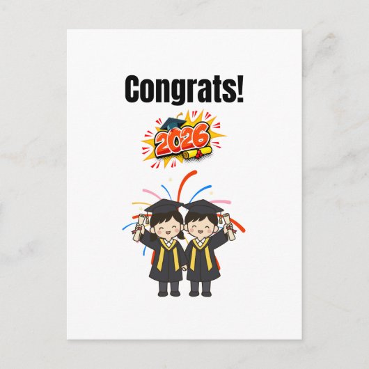 Class of 2026 Graduation Celebration Briefkaart (Voorkant)