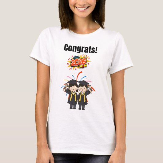 Class of 2026 Graduation Celebration T-shirt (Voorkant)