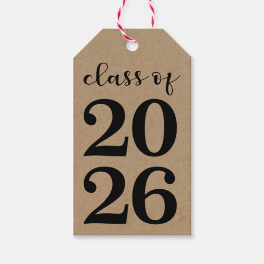 Class of 2026 Graduation Centerpiece Favor Cadeaulabel (Voorkant)