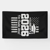 Class of 2026 Graduation Distressed Flag Design Spandoek (Horizontaal)
