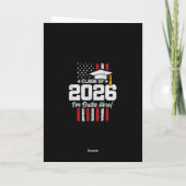Class of 2026 Graduation Fun Quote Distressed Flag Kaart (Achterkant)