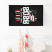 Class of 2026 Graduation Fun Quote Distressed Flag Spandoek (Insitu)