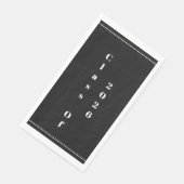 Class Of 2026 Graduation Party Black White Servet (Hoek)