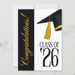 Class of 2026 Graduation Party Invitation Kaart