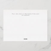 Class of 2026 graduation photo announcement card folie uitnodiging (Achterkant)