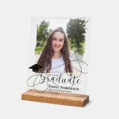 Class of 2026 Graduation Photo Keepsake Gift Acryl Bord (Hoek)