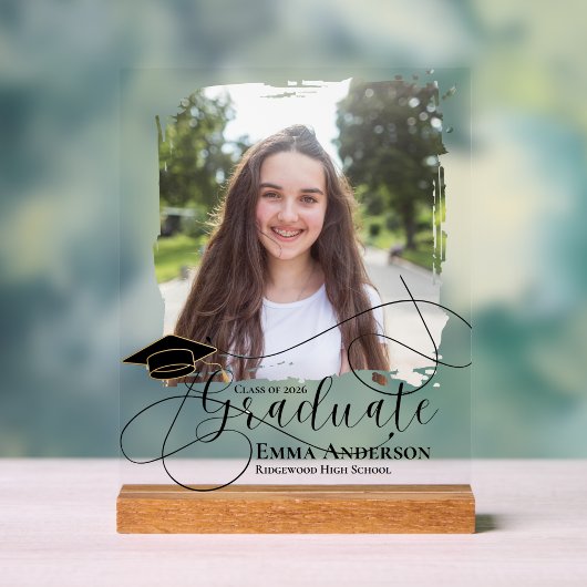 Class of 2026 Graduation Photo Keepsake Gift Acryl Bord