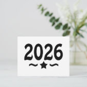 Class of 2026 Graduation Star Briefkaart (Staand voorkant)